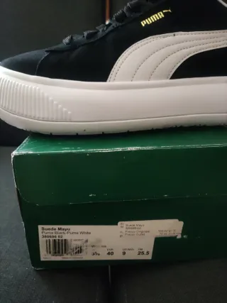 Zapatillas PUMA SUEDE MAYU Negras/Blancas