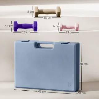 Juego Mancuernas 6 Piezas (1kg, 2kg)