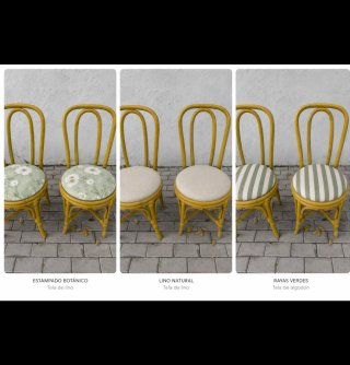4 Sillas caña Thonet vintage