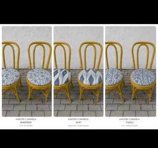 4 Sillas caña Thonet vintage