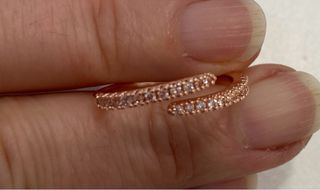 2 anelli regolabili oro rosa e giallo