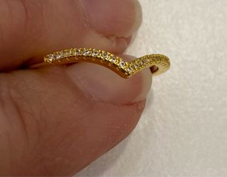 2 anelli regolabili oro rosa e giallo