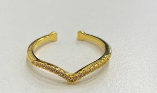 2 anelli regolabili oro rosa e giallo