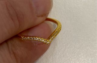 2 anelli regolabili oro rosa e giallo