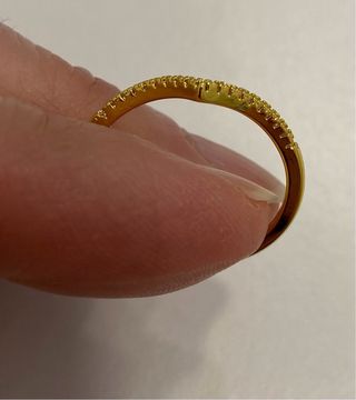 2 anelli regolabili oro rosa e giallo