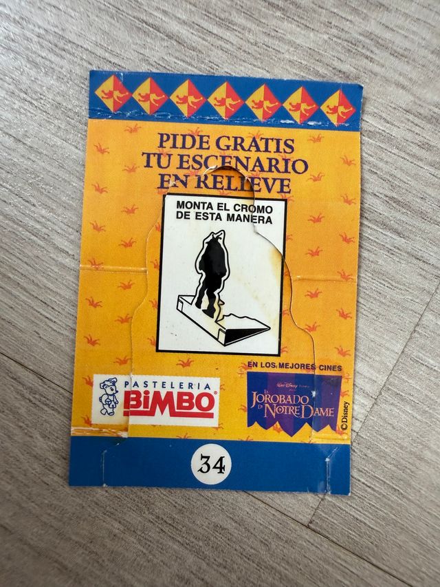 9 Cromos - Bimbo - El Jorobado de Notre Dame