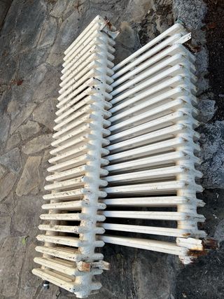 Radiador de hierro fundido blanco