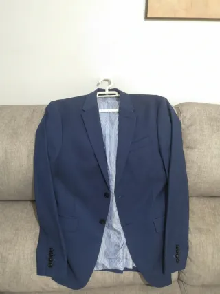 Traje completo azul hombre