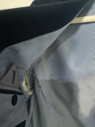 Traje completo azul hombre