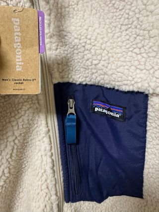 Giubbotto Polare Patagonia Beige e Blu