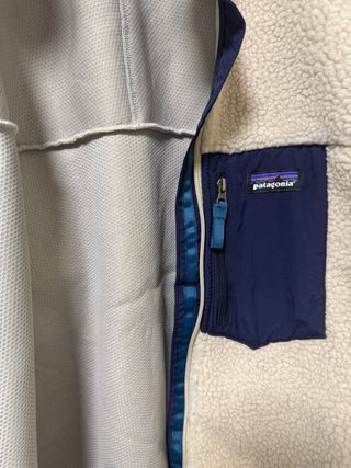 Giubbotto Polare Patagonia Beige e Blu