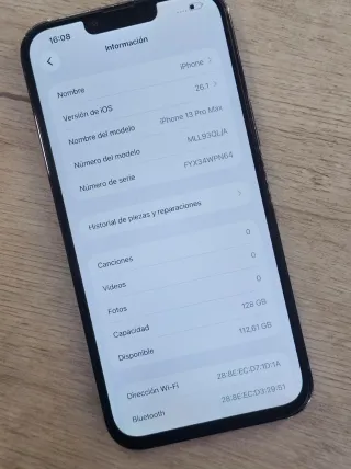 iPhone 13 Pro Max Azul 128GB