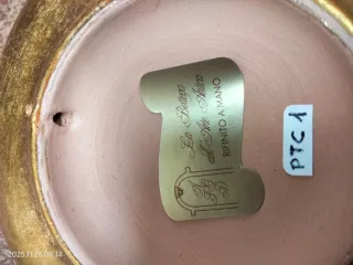 Coppie di piattini decorativi con angeli I puttini