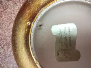 Coppie di piattini decorativi con angeli I puttini