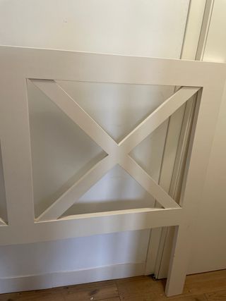 Cabecero de cama de matrimonio blanco