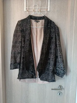 Blazer donna nero e oro