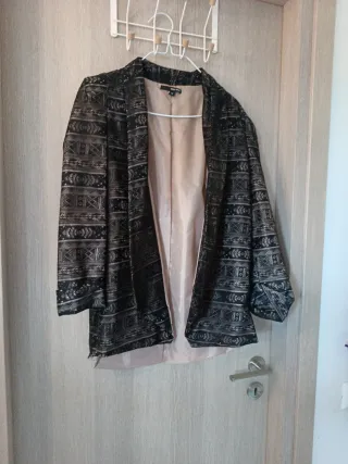 Blazer donna nero e oro