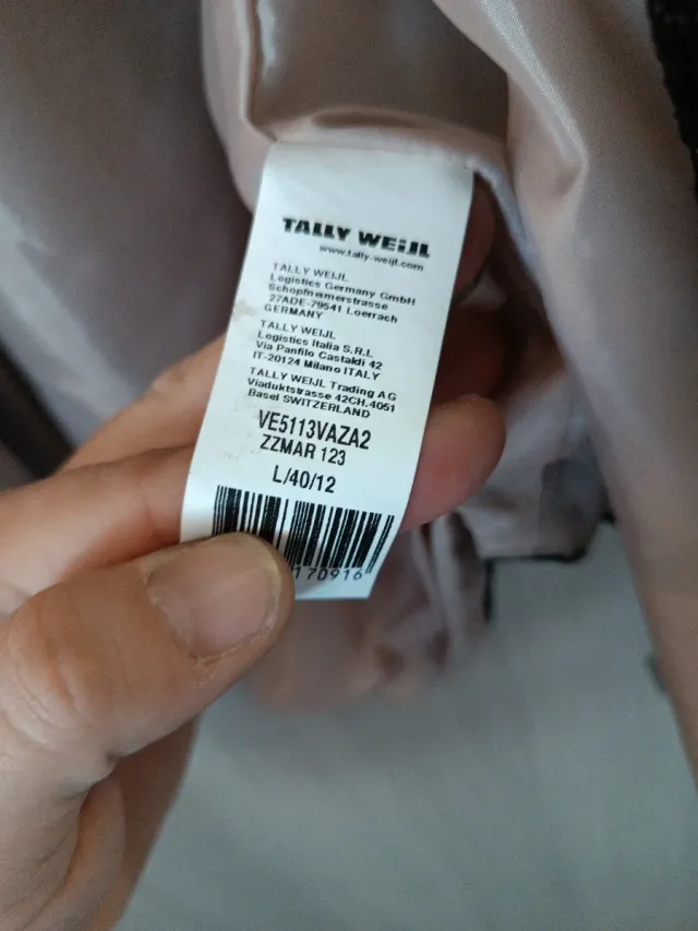 Blazer donna nero e oro