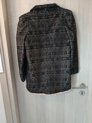 Blazer donna nero e oro