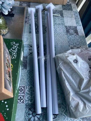 Patas Ikea 80cm Metal Blanco