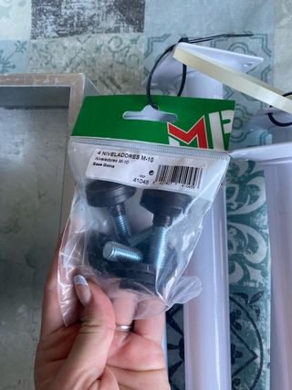 Patas Ikea 80cm Metal Blanco