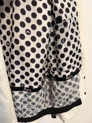 Abrigo Nieve Roxy Blanco y Negro