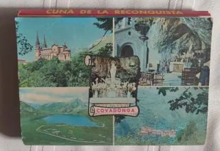 Lote de postales Covadonga Cuna de la Reconquista