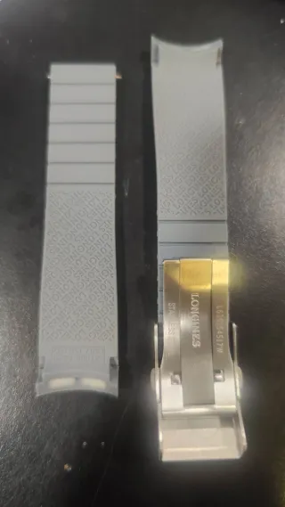 Correa Caucho Longines Hydroconquest 21mm Gris