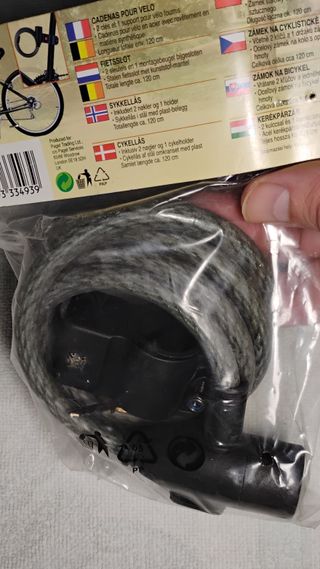 Candado cadena para bicicleta,patinete, moto,120cm