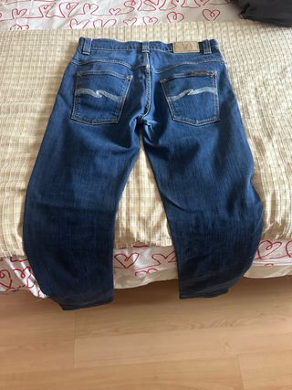 Pantalón vaquero Nudie Jeans azul modelo thin finn
