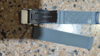 Correa Caucho Longines Hydroconquest 19mm Gris