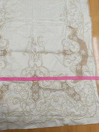 Manteleta fallera seda salvaje RECORTE oro 94cm