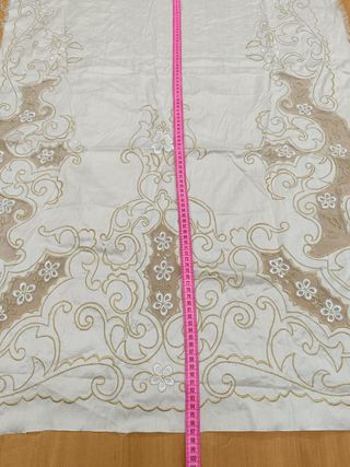 Manteleta fallera seda salvaje RECORTE oro 94cm