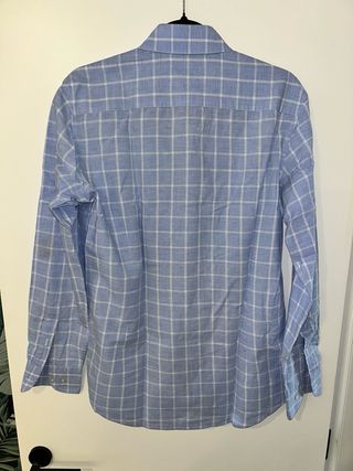 Camisa Massimo Dutti cuadros azul y blanco