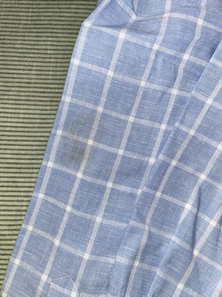 Camisa Massimo Dutti cuadros azul y blanco