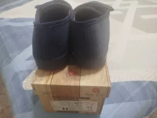 Zapatillas caballero azul velcro talla 44