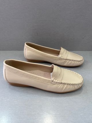 Mocasines de Piel Beige Tallas 37-39 Nuevos