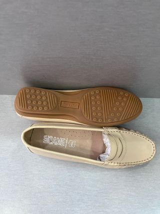 Mocasines de Piel Beige Tallas 37-39 Nuevos