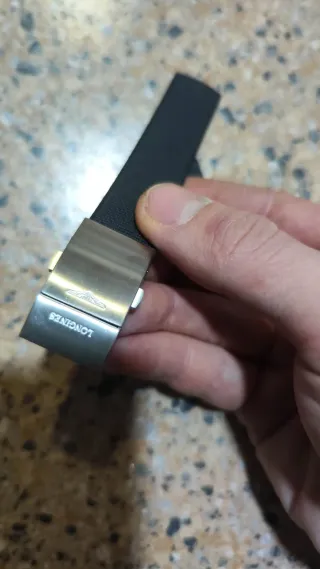 Correa Longines Caucho 19mm Hydroconquest Negra