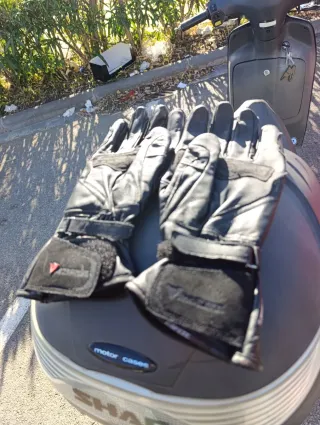 Guantes Moto Dainese Cuero Negros