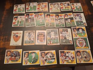 Lote Cromos Sevilla este y panini años 90