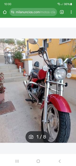 Moto Custom 125cc Roja
