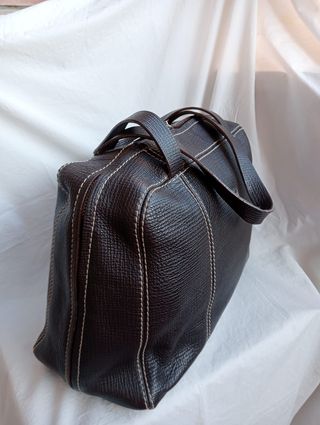 Bolso Piel Purificación García Marrón