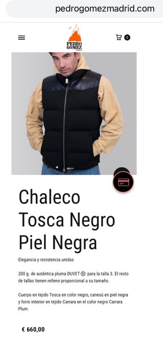 Chaleco Pedro Gomez Negro