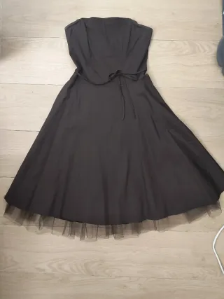 Vestido fiesta negro Talla S