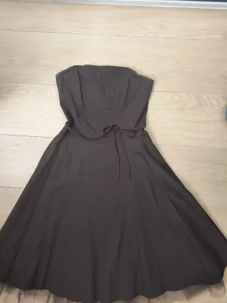 Vestido fiesta negro Talla S