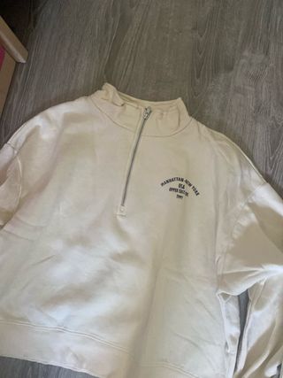 Pack Sudaderas 1/4 cremallera beige y negra