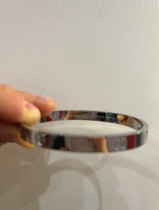 Pulsera Cartier Love Oro y Plata