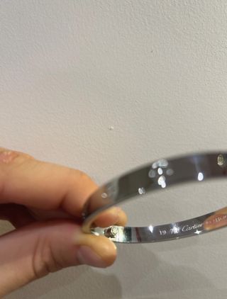 Pulsera Cartier Love Oro y Plata