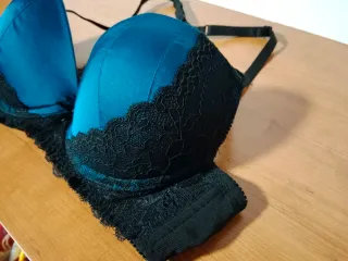 Sujetador encaje negro